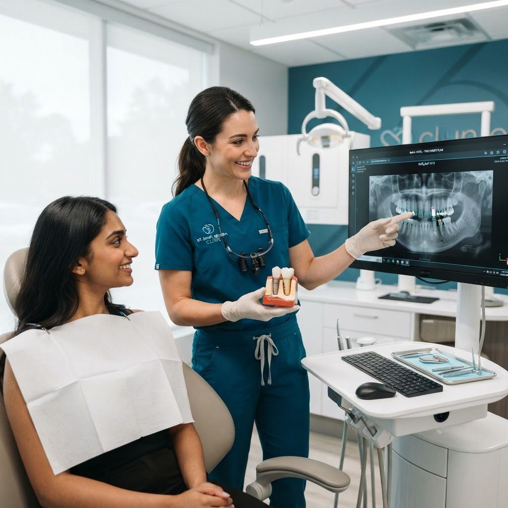 Implantatkonsultation med digital röntgen